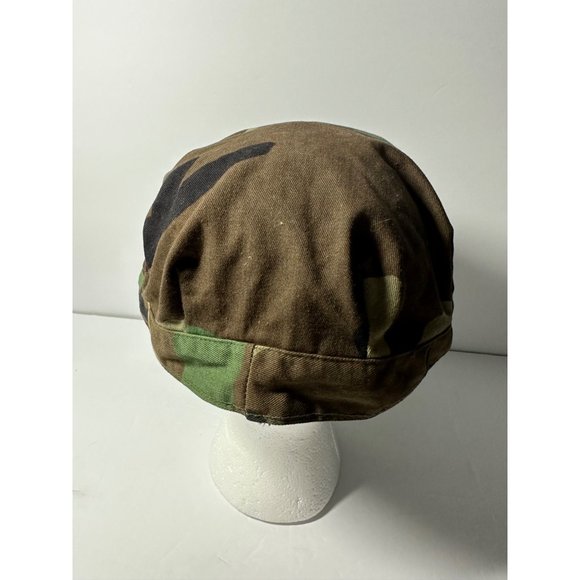 VTG 1988 US Marine Corps BDU Woodland Print 8 Point Utility Cap Size Large - Picture 6 of 10